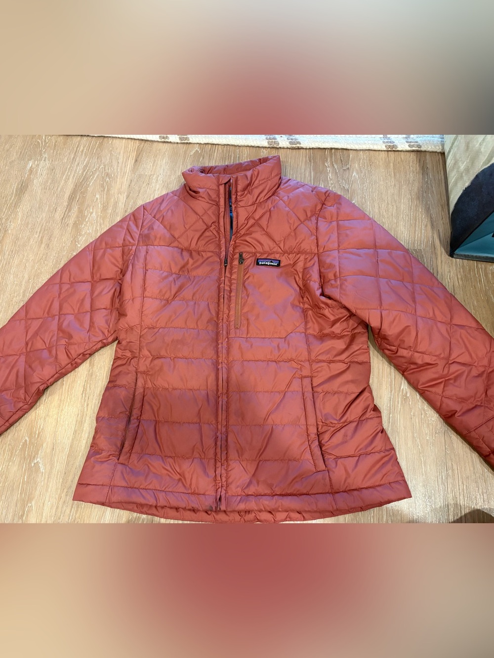 Patagonia Kids Quilted Insulated Puffer Jacket - Rust Orange